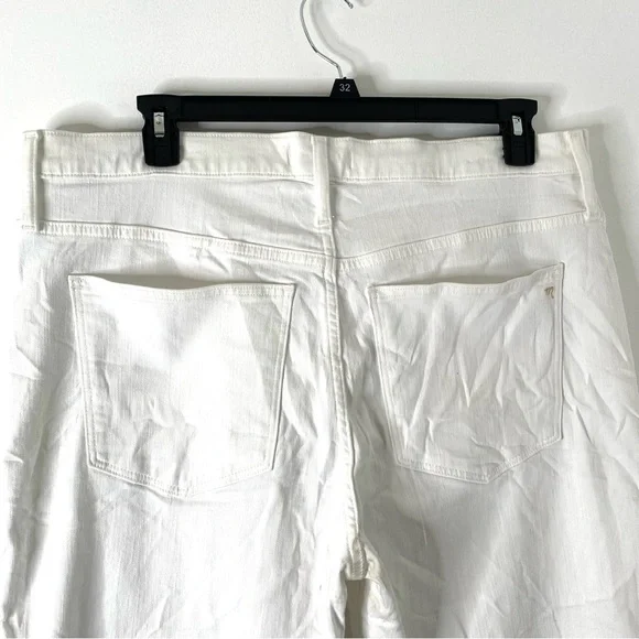 Madewell Stovepipe Jeans NWT Pure White High Rise Slim Fit Stretch Denim - Picture 10 of 14